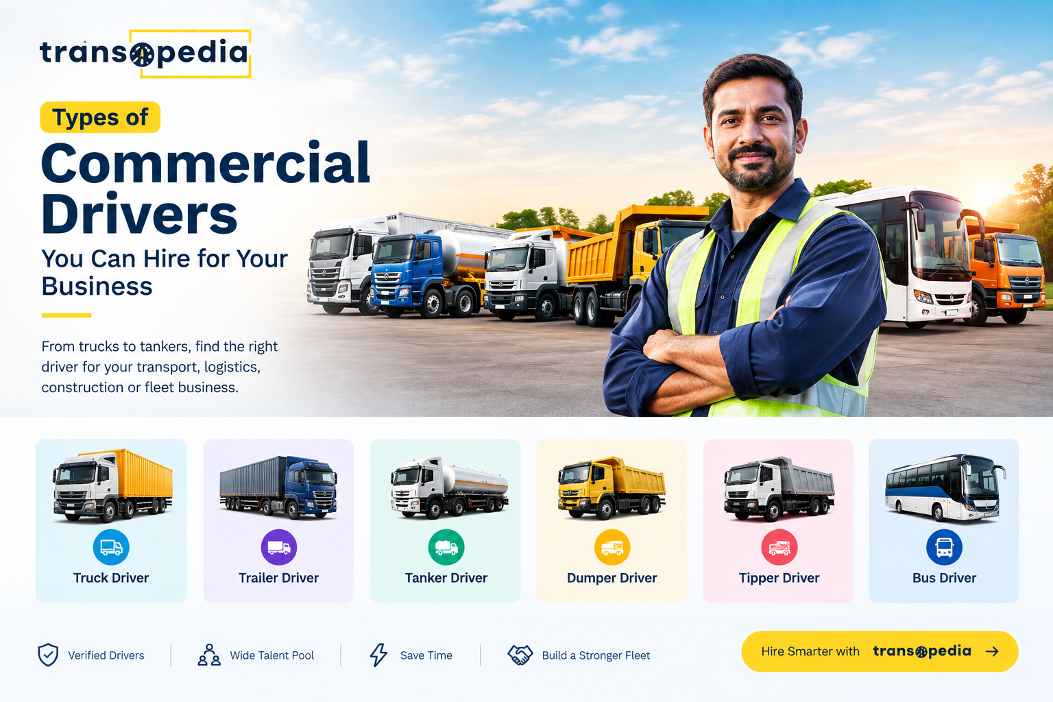 Types of Commercial Drivers You Can Hire | Transopedia